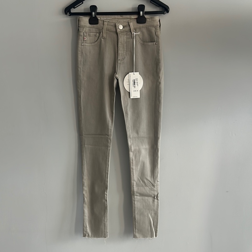 NEW AG Adriano Goldschmied The Legging Ankle Skinny Gray Jeans Size 22R NWT